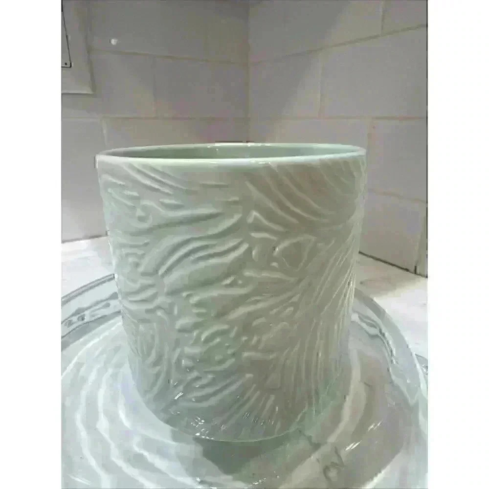 2022 Starbucks Light Green Mint Jade Leaf Marble Embossed Spring Limited 14 oz - Picture 9 of 14